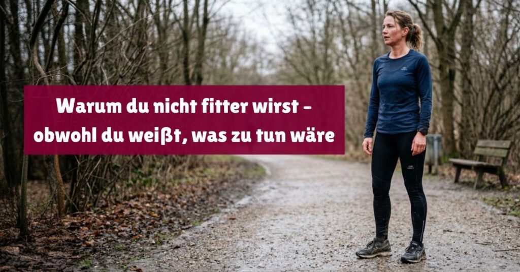 Warum du nicht fitter wirst – obwohl du weißt, was zu tun wäre